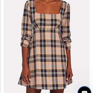 Authentic Staud plaid mini dress size 4